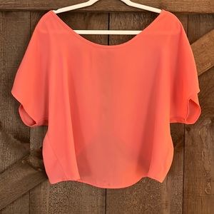 Short Sleeve Crop Blouse